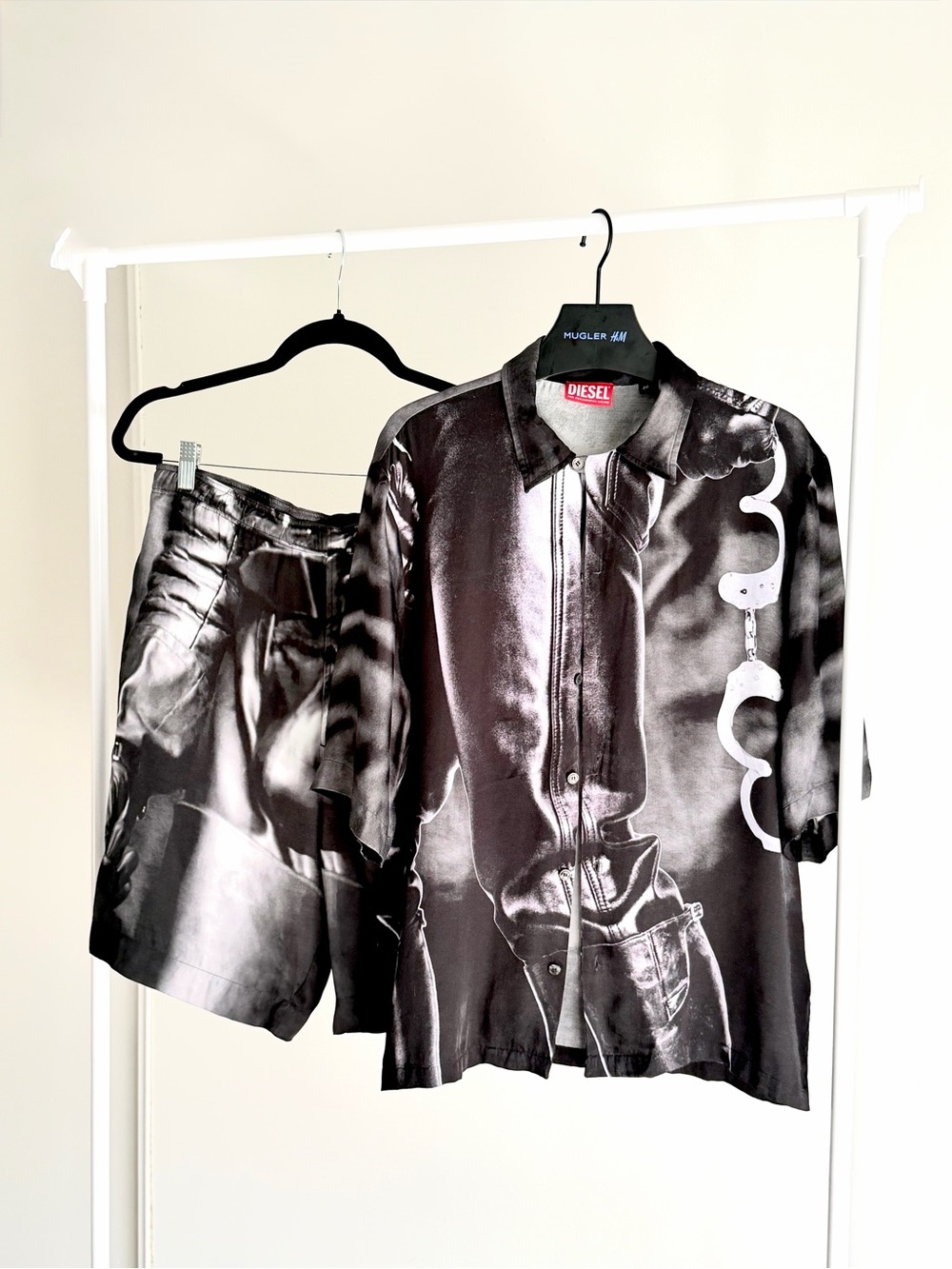 SET Diesel X Tom Of Finland Pr-S-Mec-23 Shirt + shorts SIZE 46 USED
